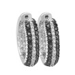 sbj-ED28413 Black and White Diamond Earrings